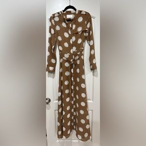 Banana Republic Floor Length Sheer Dress with slip